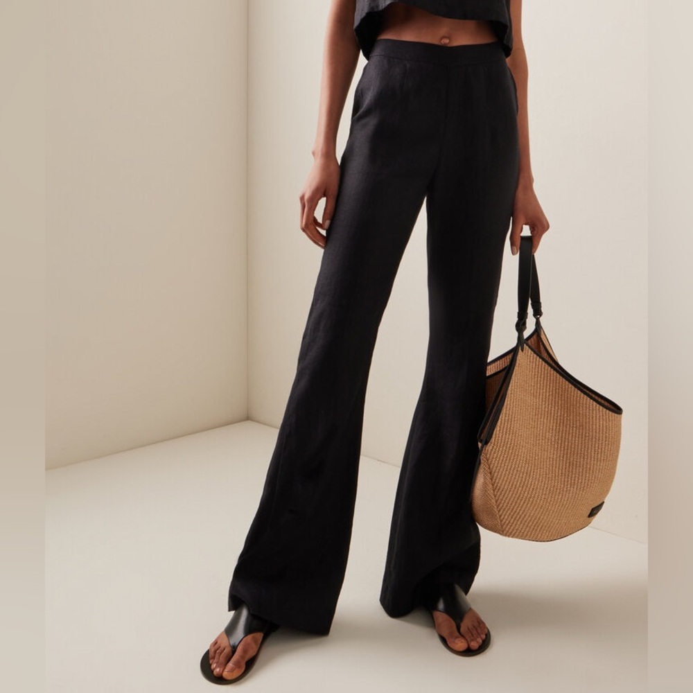 Posse Tia trousers black linen pants - Picture 4 of 9
